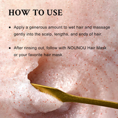 Davines SOLU sea salt scrub scalp massage scene, illustrating impurity removal.