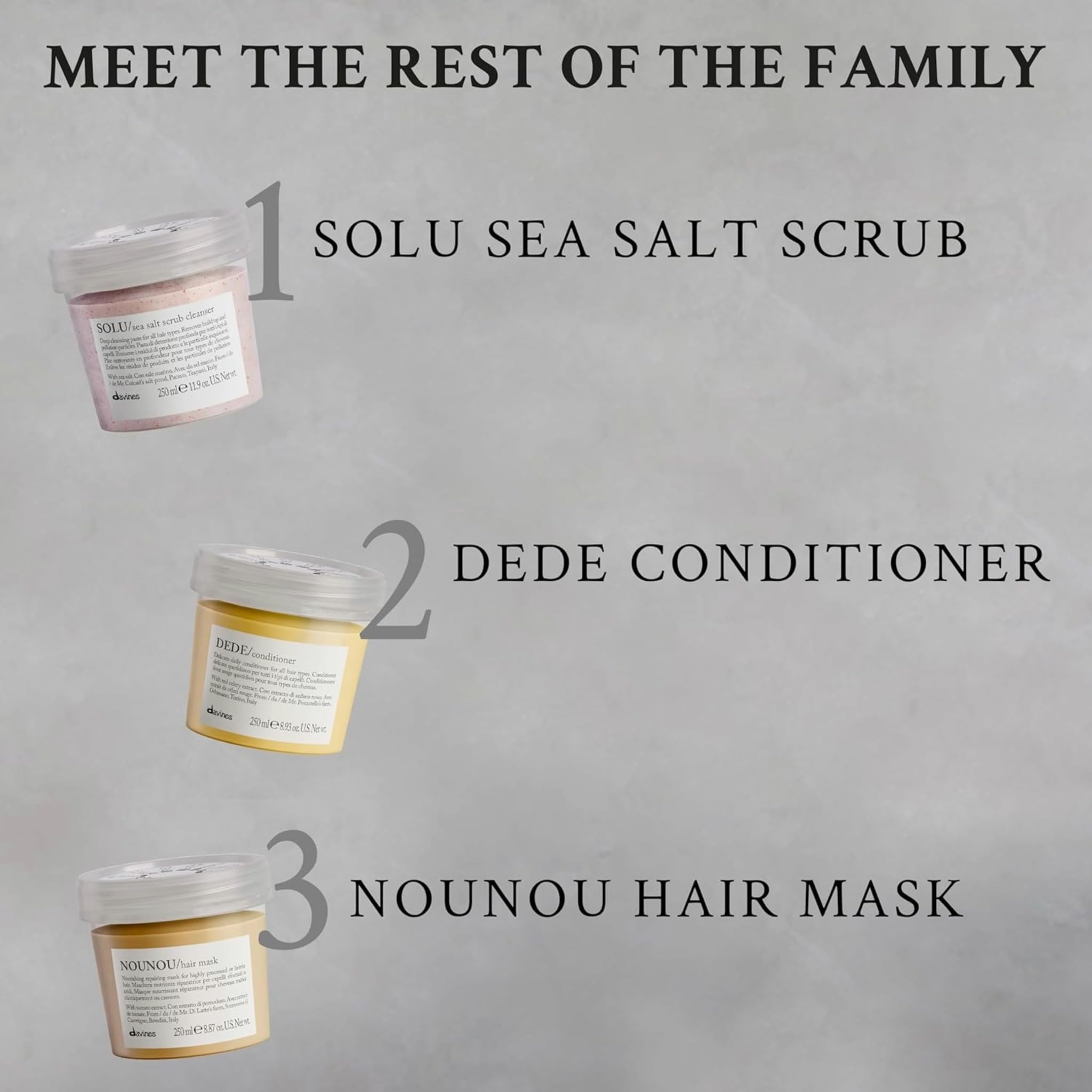 Davines SOLU: tamaño viaje de 75 ml para llevar.