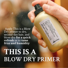 Davines This Is A Blow Dry Primer hair shine enhancement after use