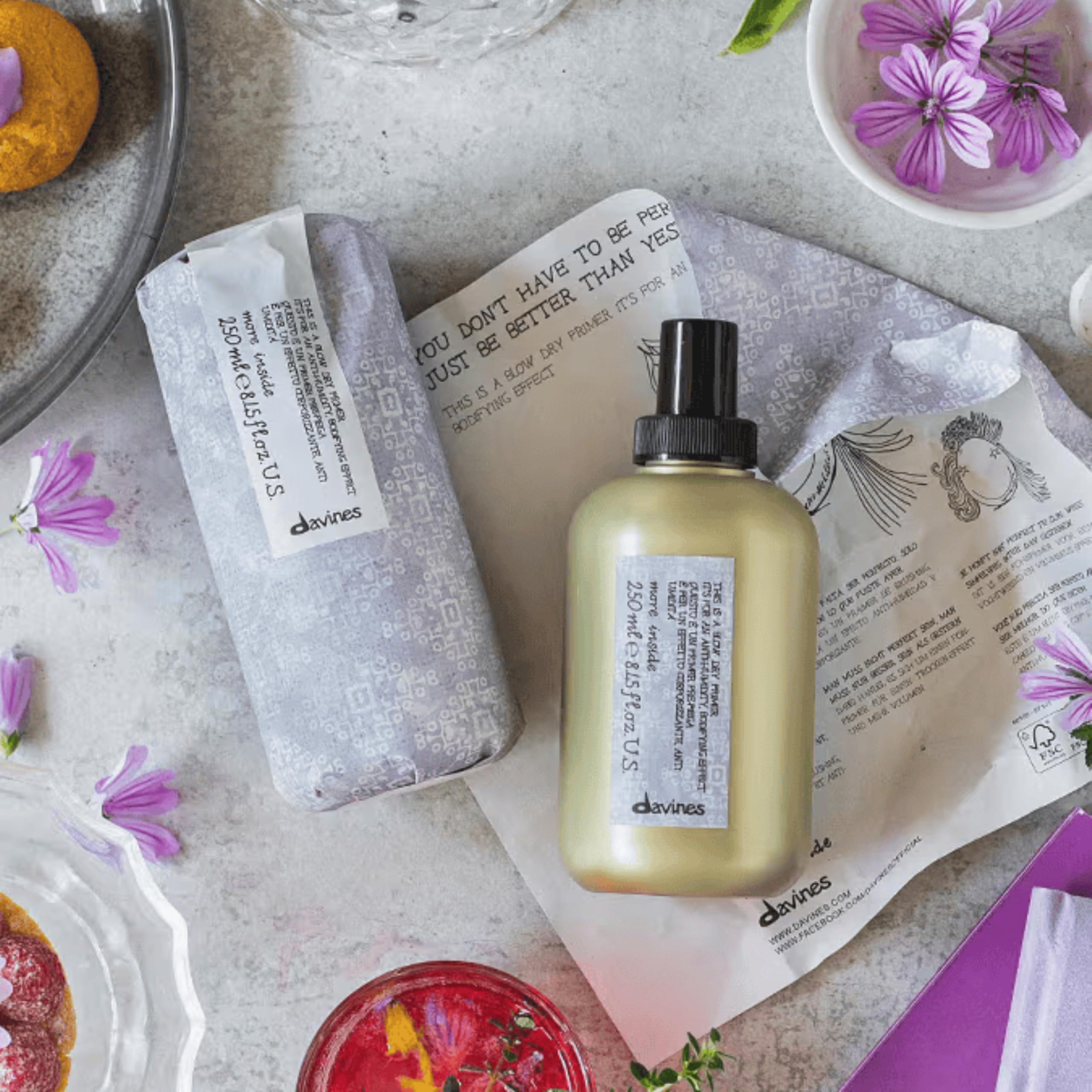 Davines This Is A Blow Dry Primer packaging highlights lightweight, fast-drying formula