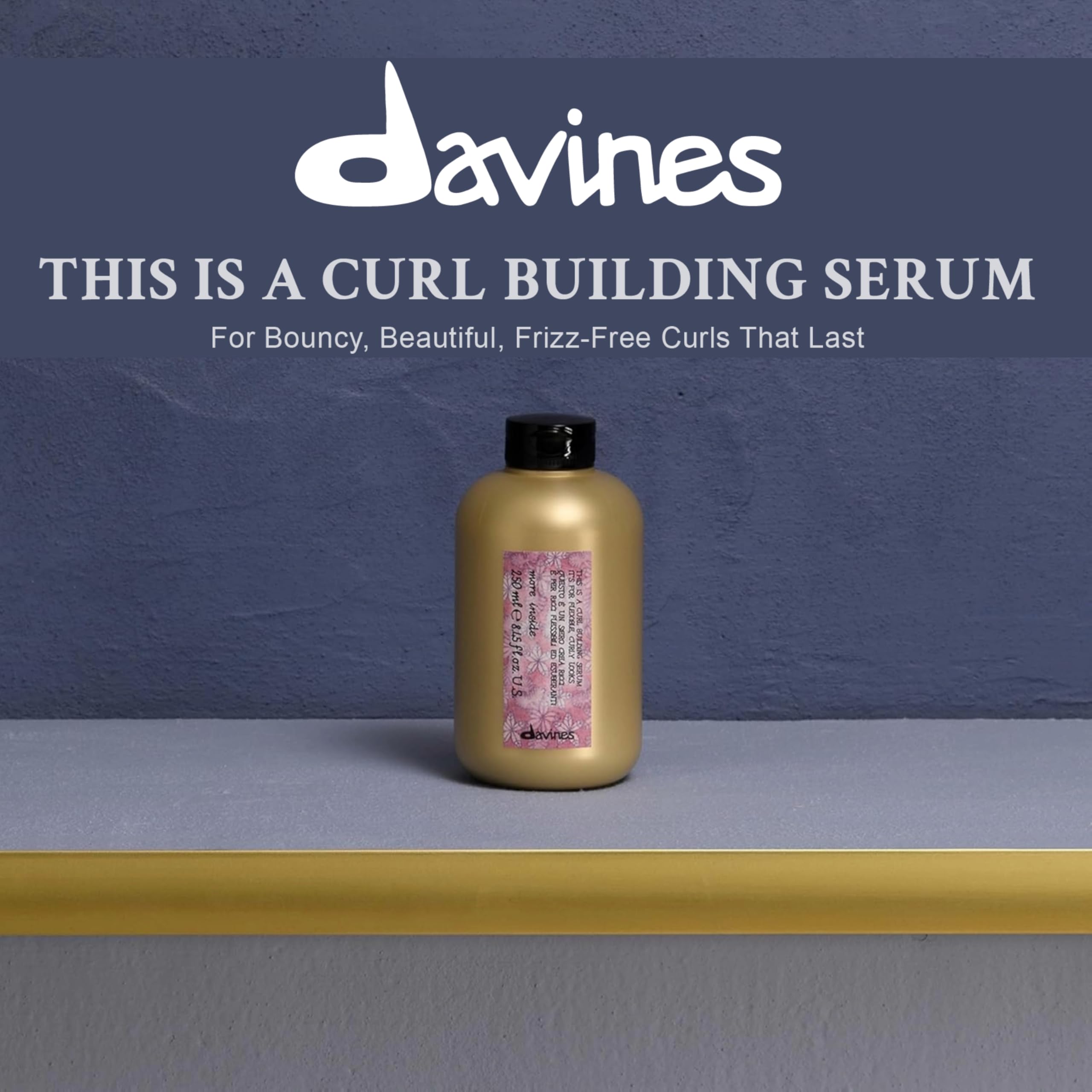 Davines This Is A Curl-Building Serum on hand showing lightweight texture