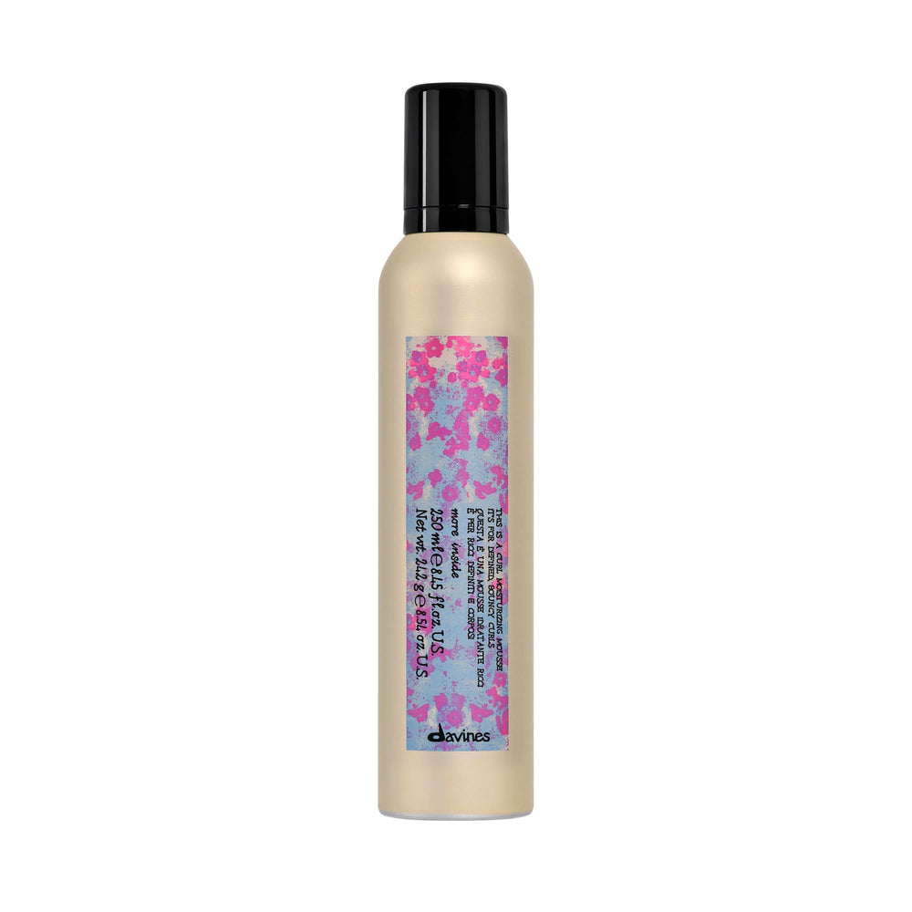 Davines This Is A Curl Moisturizing Mousse bottle highlights premium packaging for everyday styling