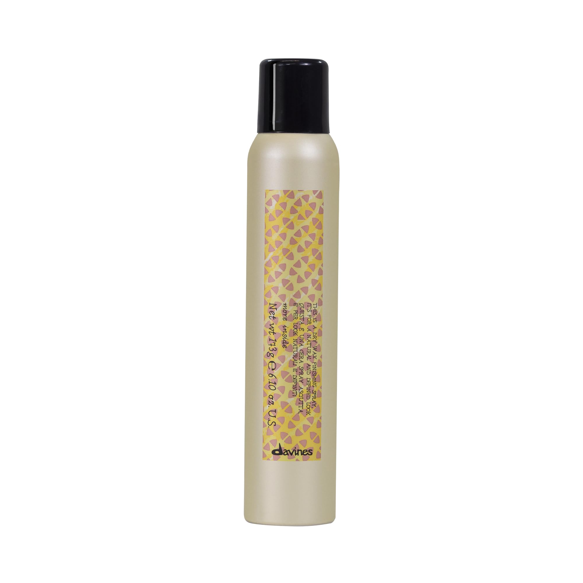 Davines This Is A Dry Wax Finishing Spray for controlled undone texture.