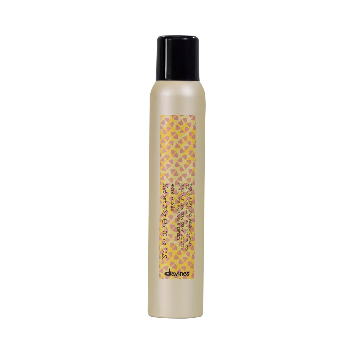 Davines This Is A Dry Wax Finishing Spray for controlled undone texture.