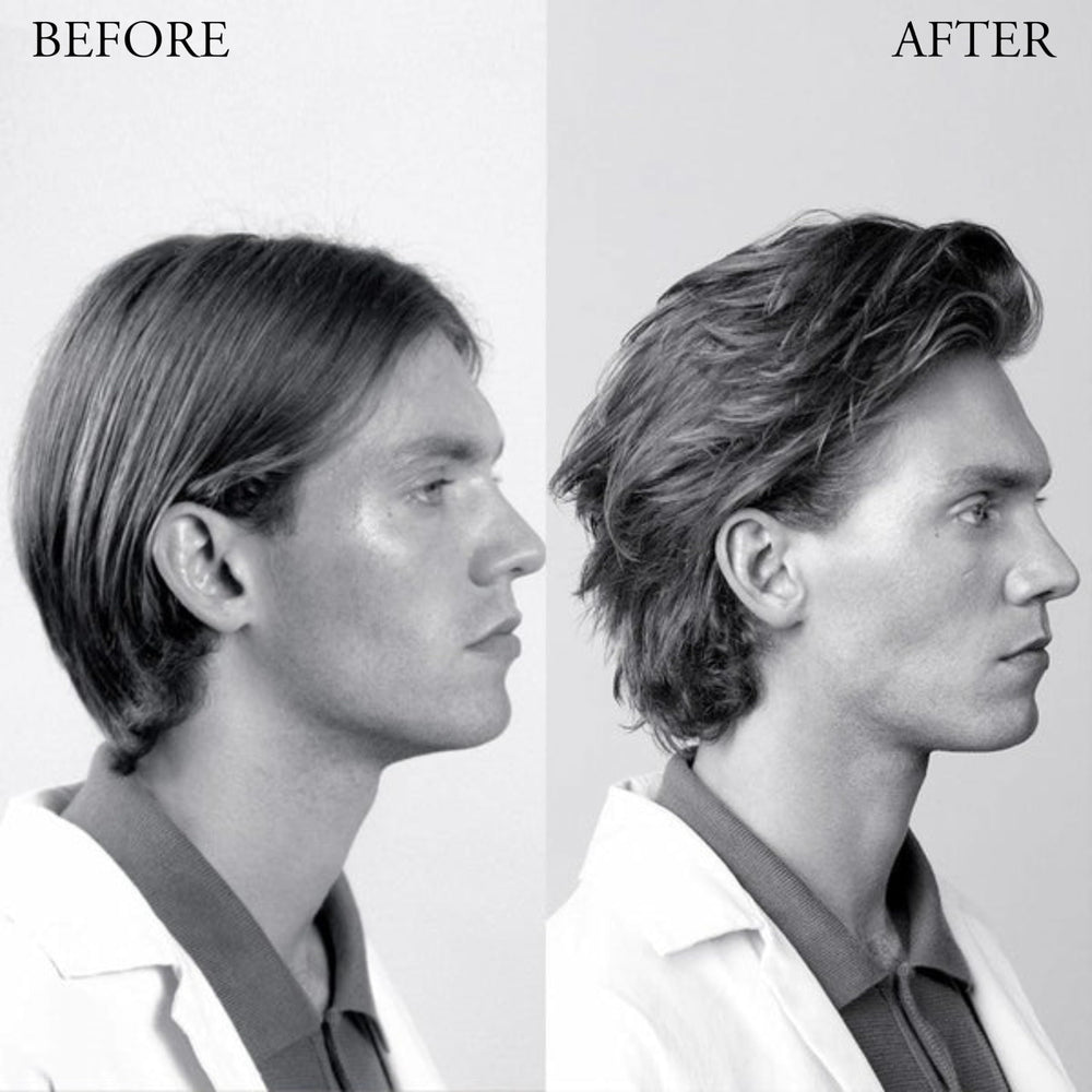 Davines This Is A Dry Wax Finishing Spray delivers satin-matte finish on styled hair.