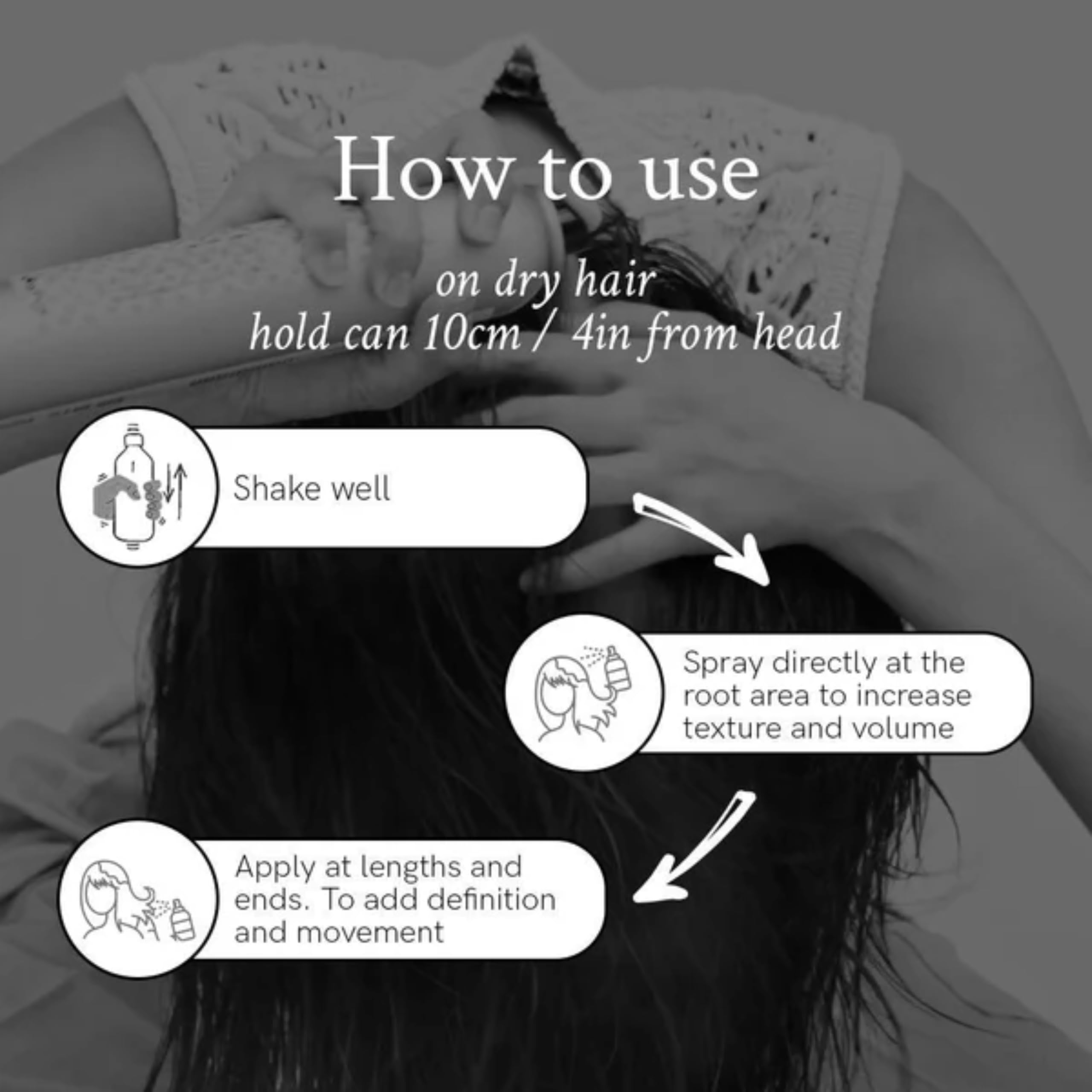 Separation details with Davines This Is A Dry Wax Finishing Spray for texture definition.