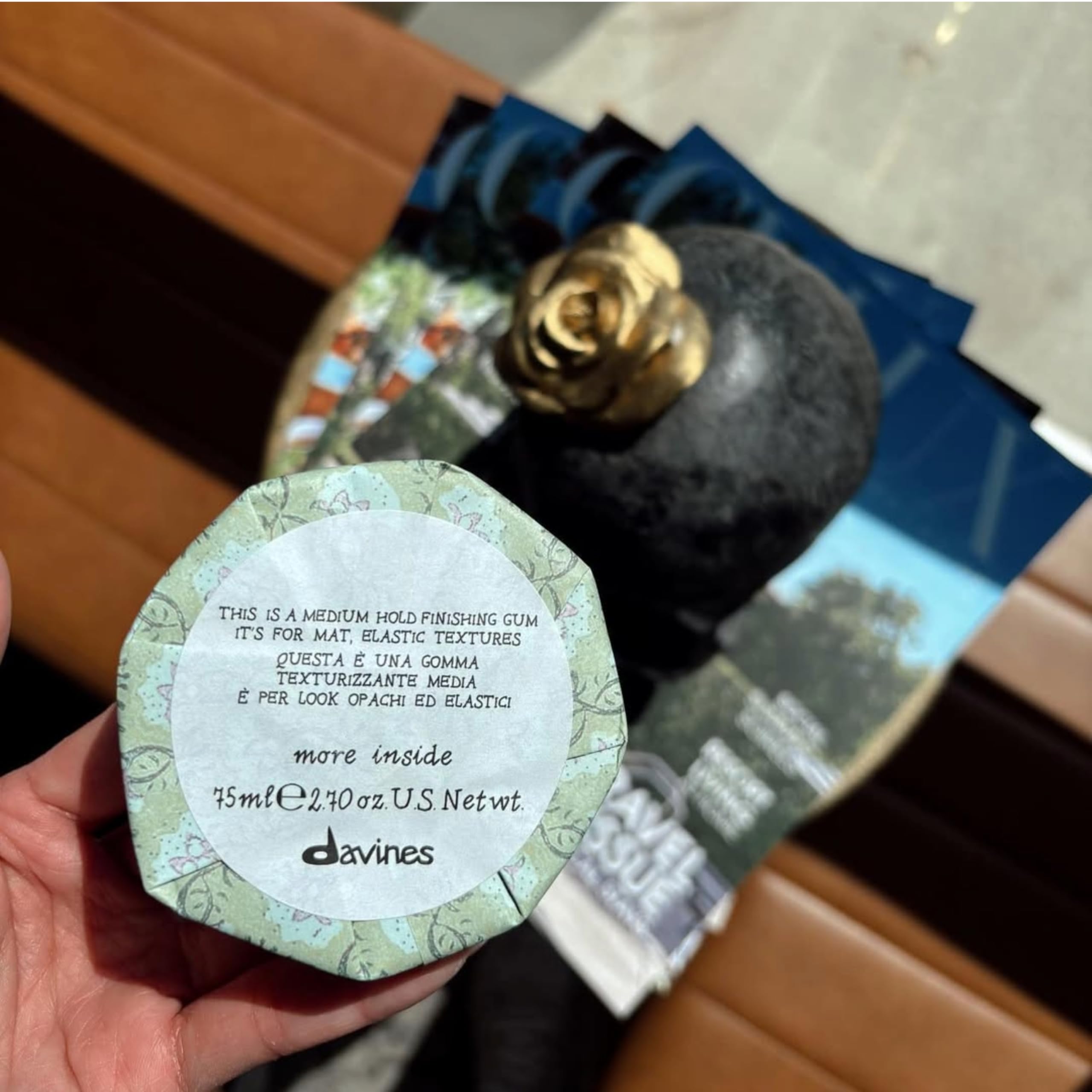 Davines This Is A Medium Hold Finishing Gum tested for non-sticky non-greasy finish