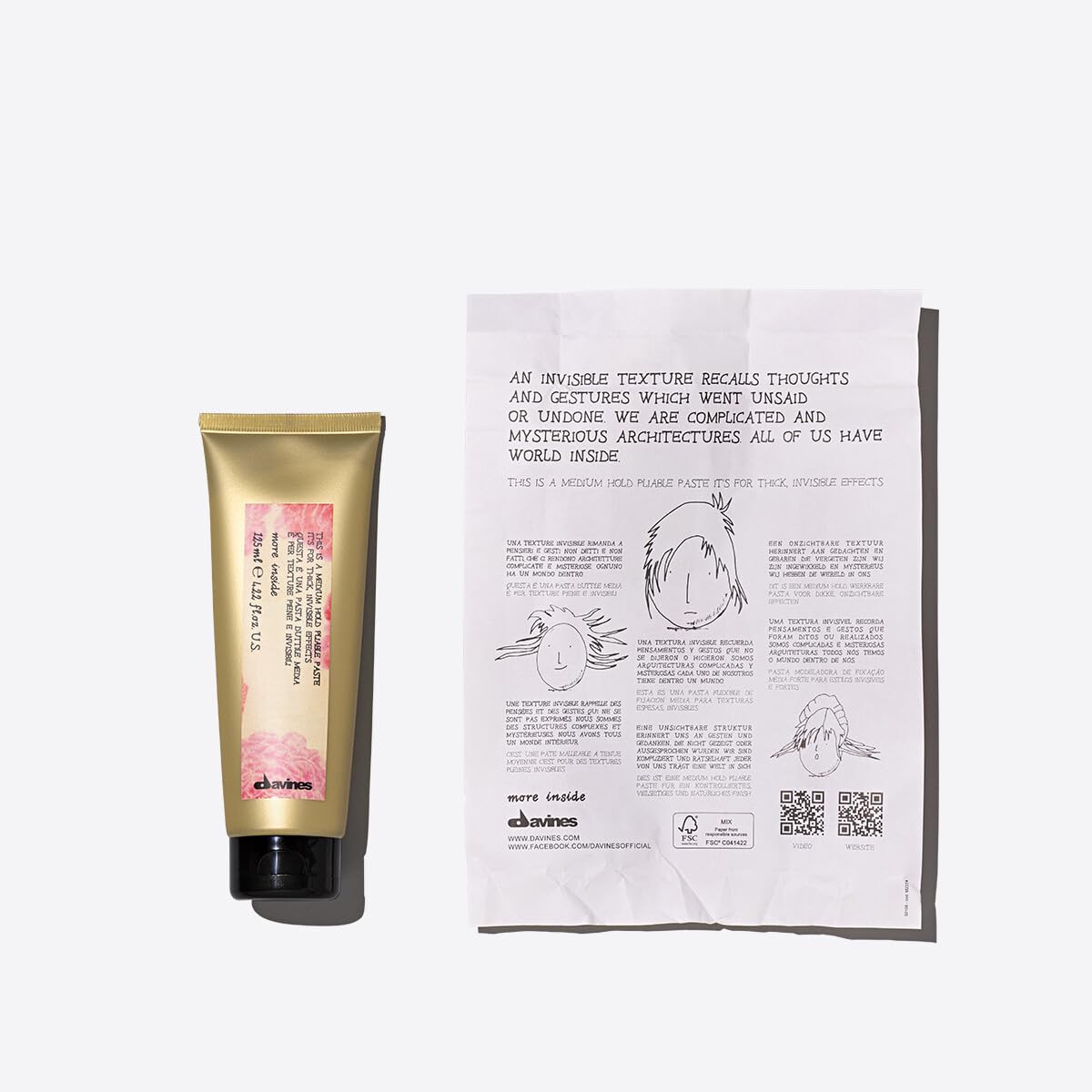 Davines This Is A Medium Hold Pliable Paste tube for easy, controlled application