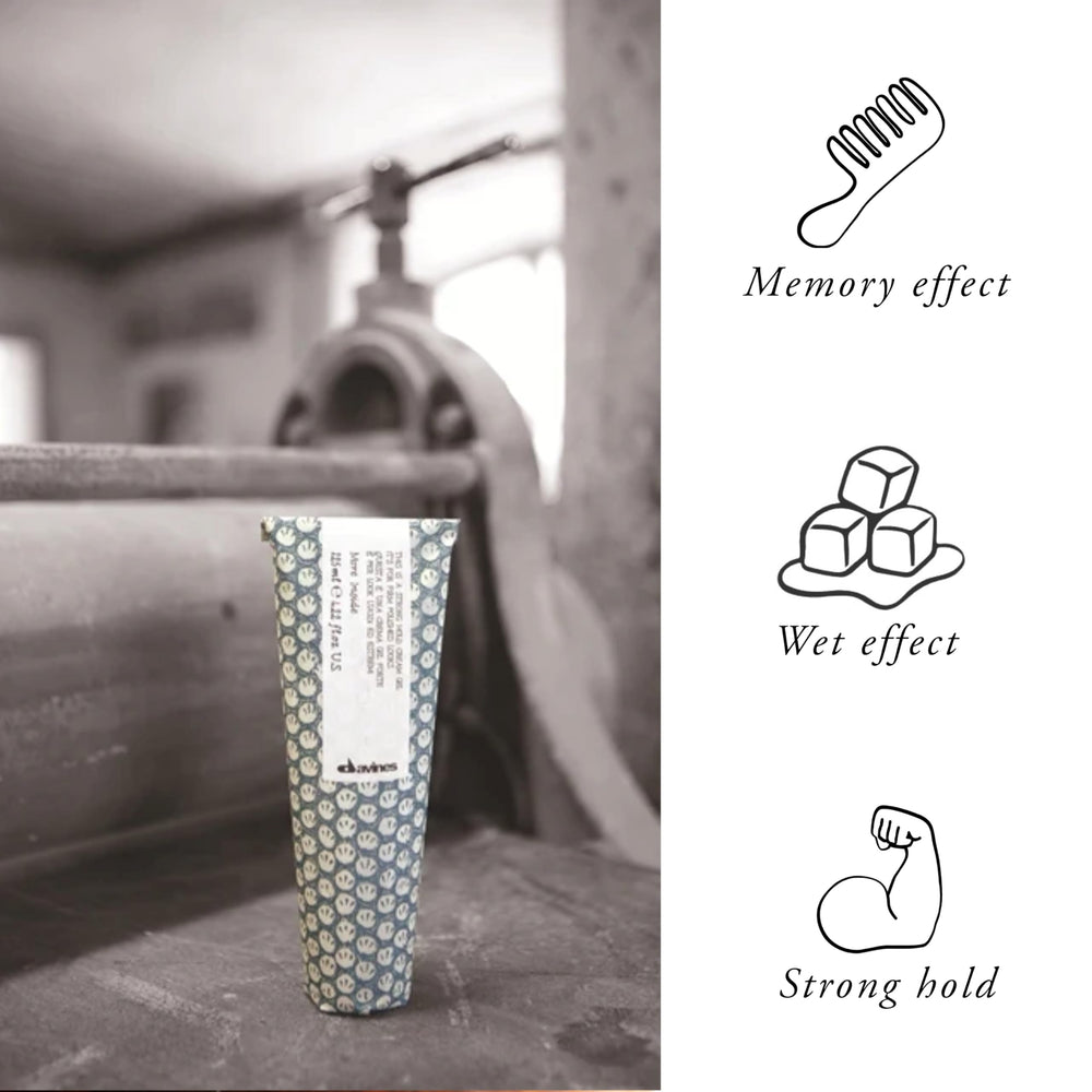 Davines This is a Strong Hold Cream Gel quick-drying formula.