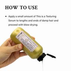 Davines This Is A Texturizing Serum on waves adds natural bounce