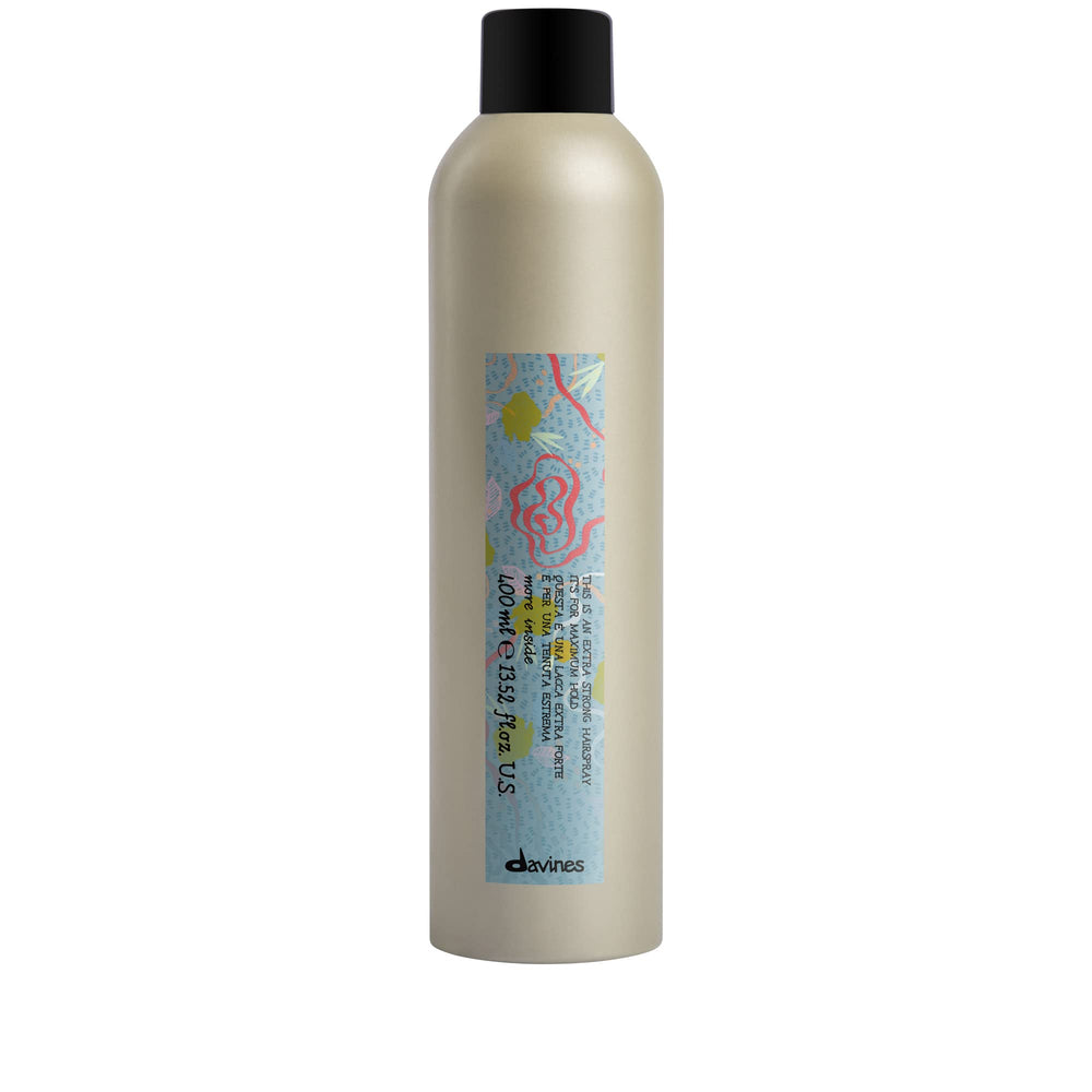 Davines This Is An Extra Strong Hair Spray bottle front view for long-lasting hold.