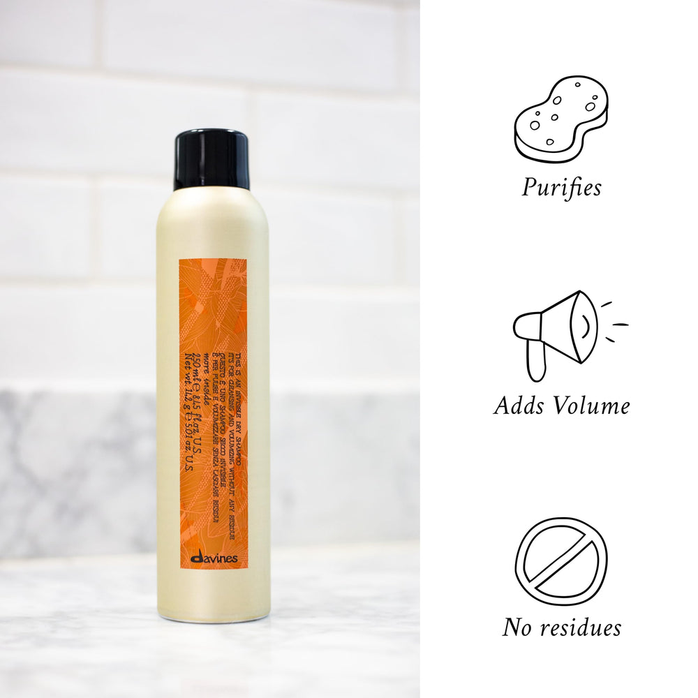 Davines This Is An Invisible Dry Shampoo packaging highlights eco-friendly design