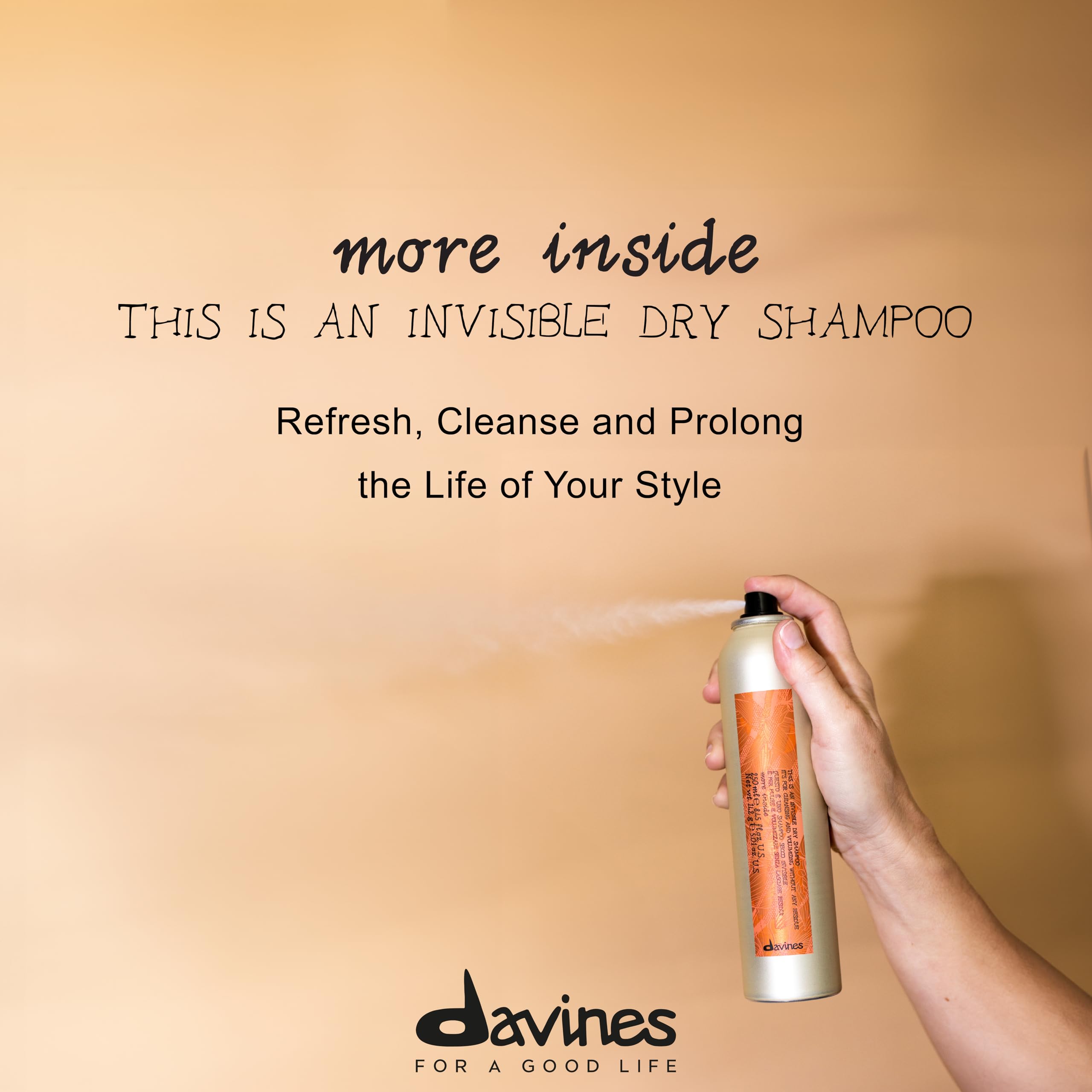 Davines This Is An Invisible Dry Shampoo adds volume and texture for easy styling