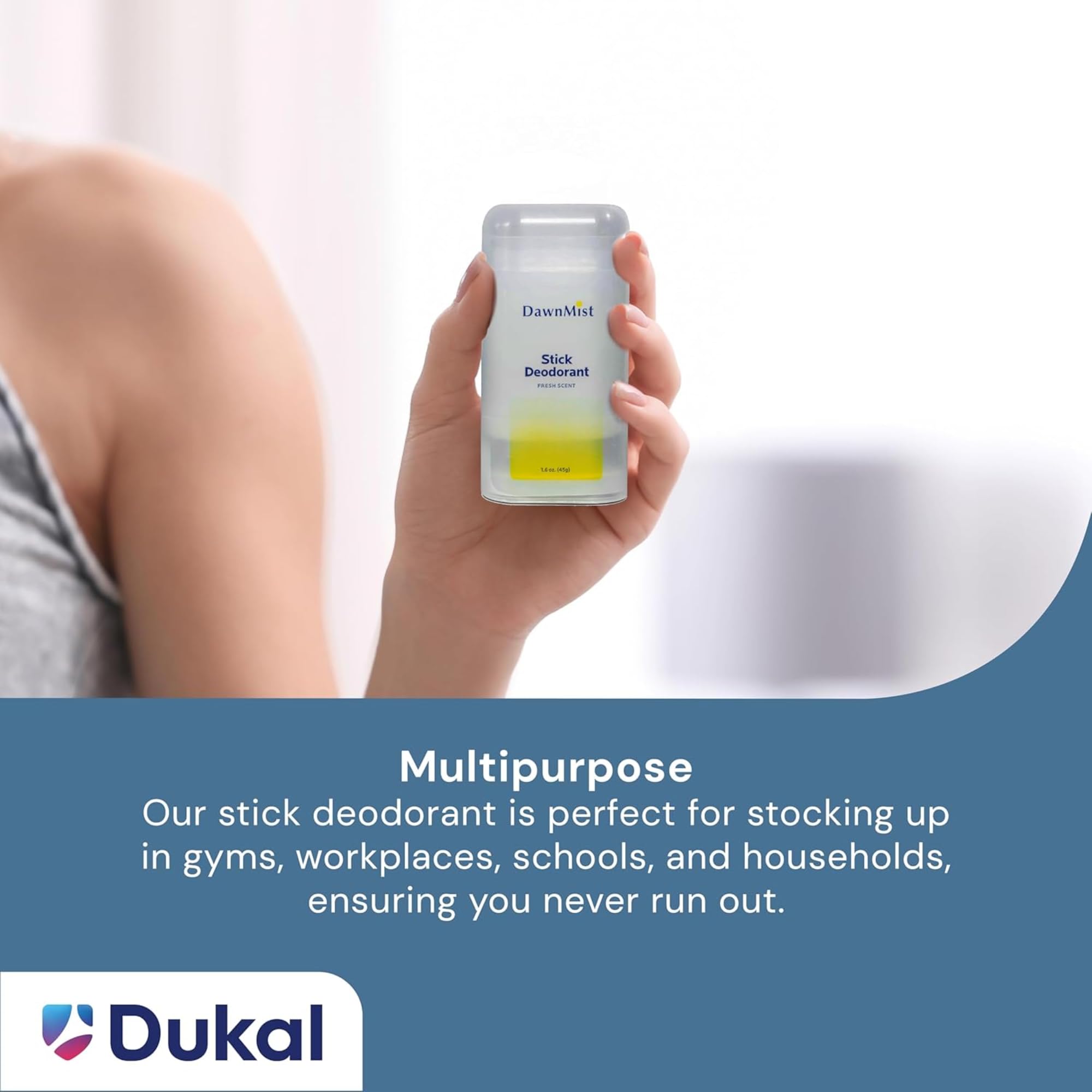 DawnMist travel-friendly stick deodorant for on-the-go freshness.