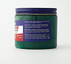 DAX Pomade bottle pour highlighting easy application and even distribution.