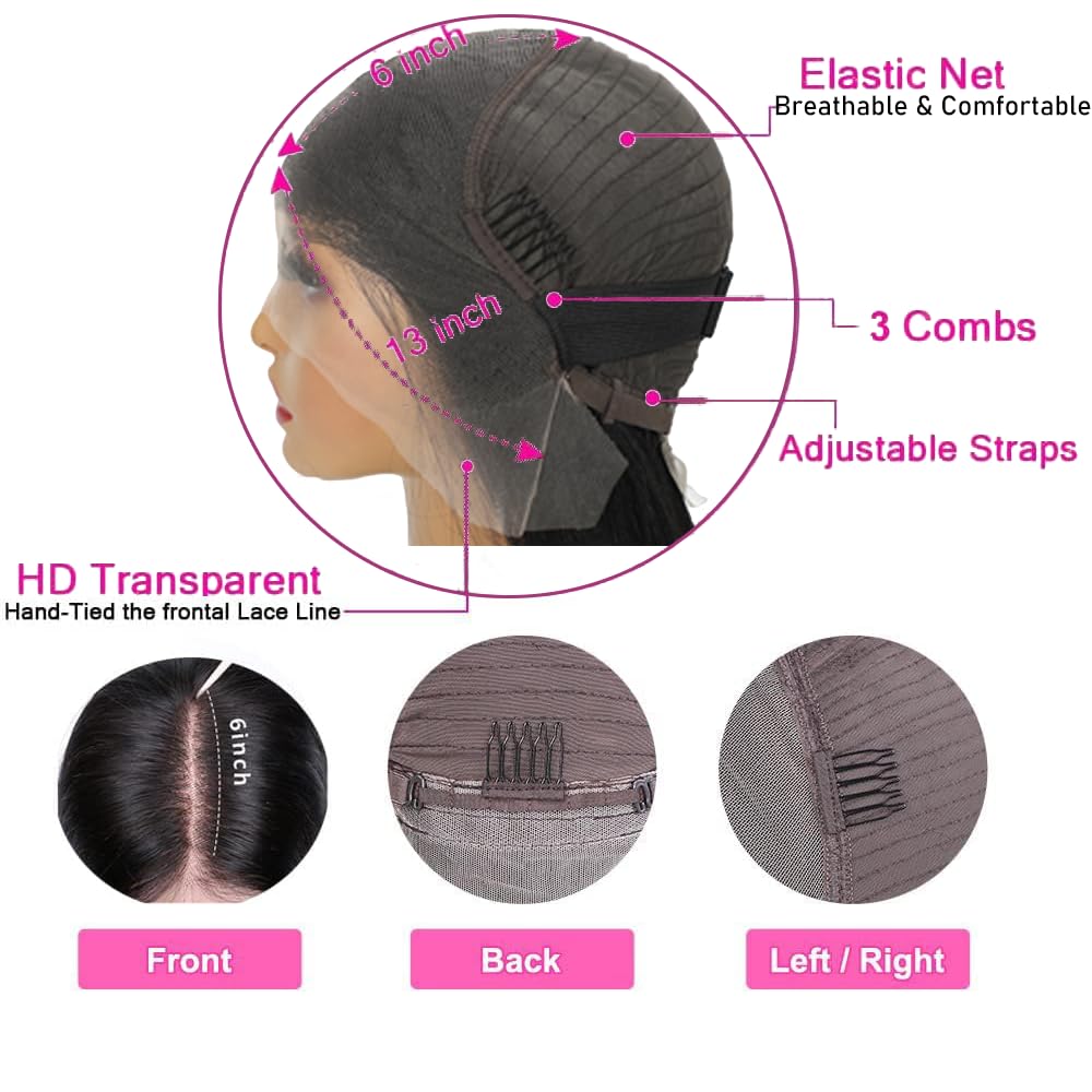 DaXunDi pre-plucked baby hairs enhance natural hairline for everyday wear.