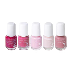 Dazzle Dry Tiger Lily pink shimmer lacquer for statement nails.