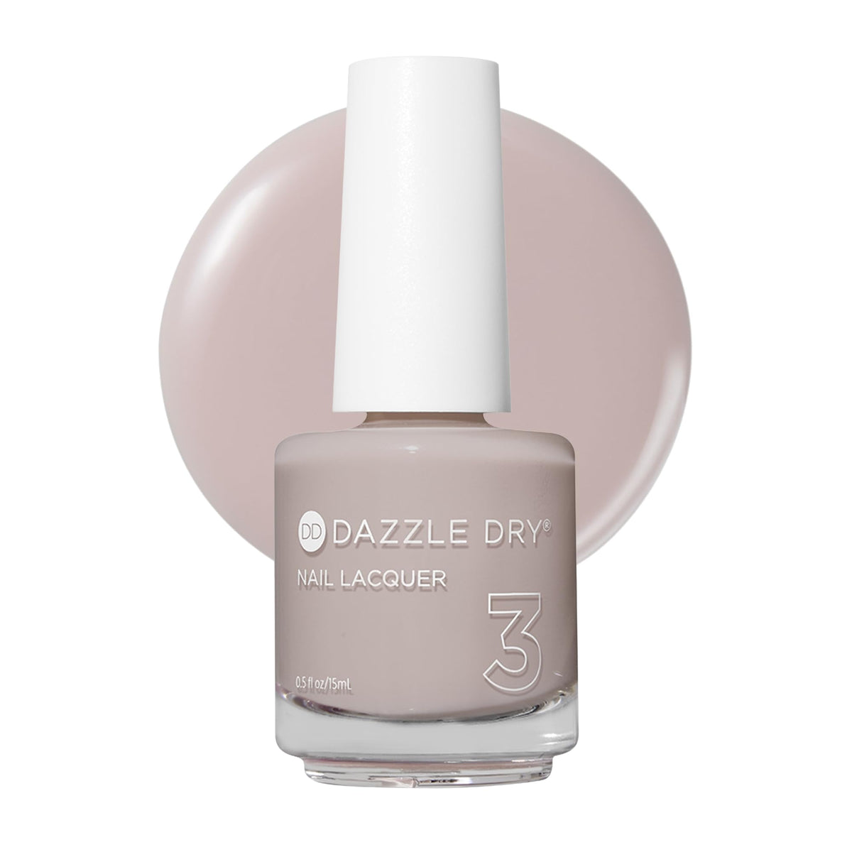 Dazzle Dry Chiffon Moment: aplicación suave con acabado translúcido, tono cálido para uñas naturales.