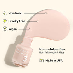 Alluring Charm pale pink lacquer in Dazzle Dry kit for creamy finish