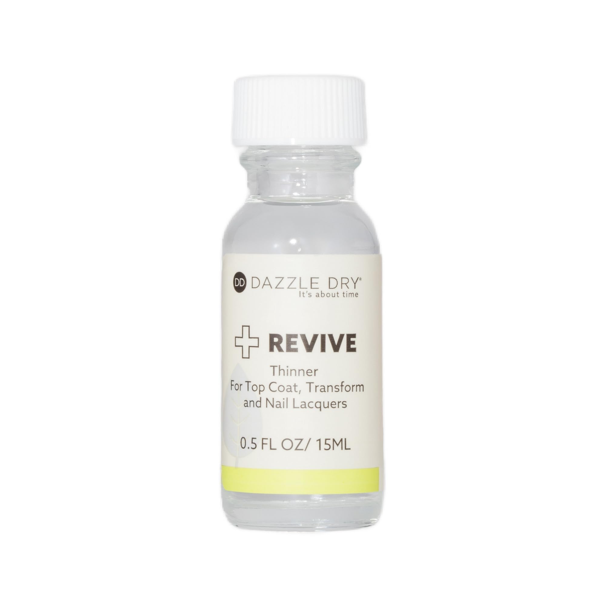 Dazzle Dry Revive: bote-esmalte muestra consistencia lista para retoques.