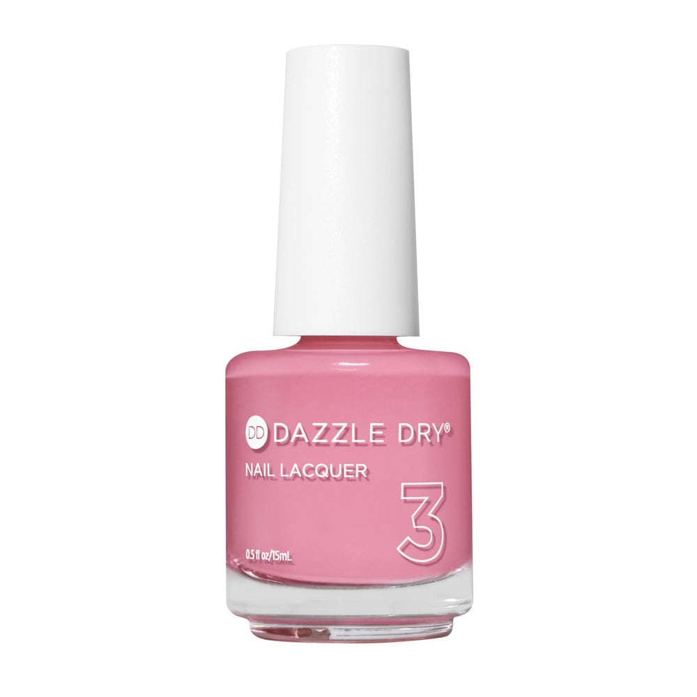 Dazzle Dry Soulmate rosa chicle: tono suave para manicura uniforme.