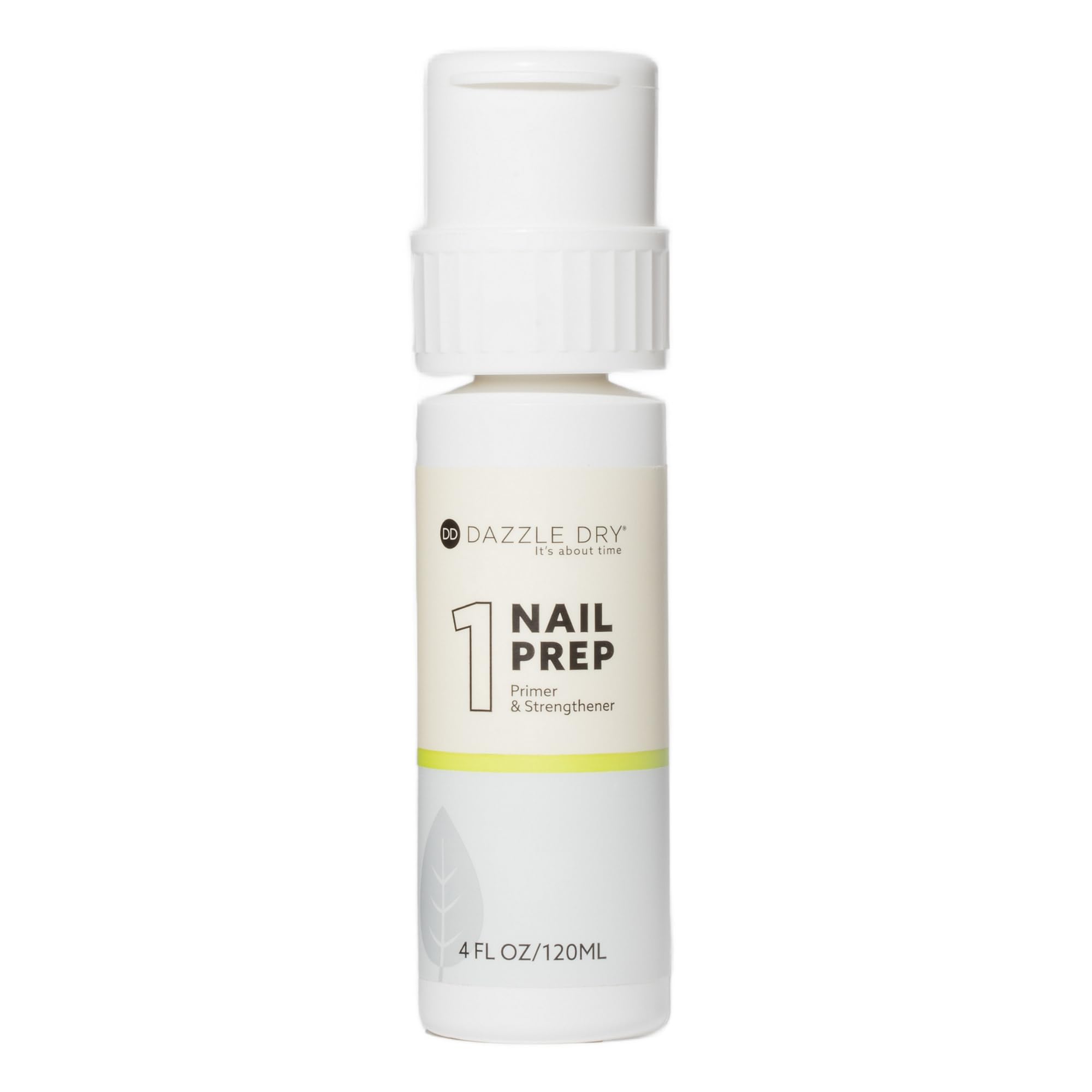 Dazzle Dry Paso 1 Nail Prep, botella con bomba Menda-Pump lista para una aplicación duradera.