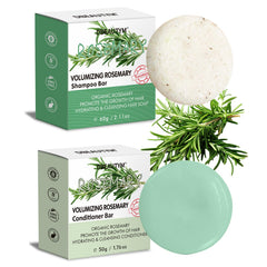 DBEAUTYM barra champú romero conjunto, limpieza suave y volumen natural para cabello fino