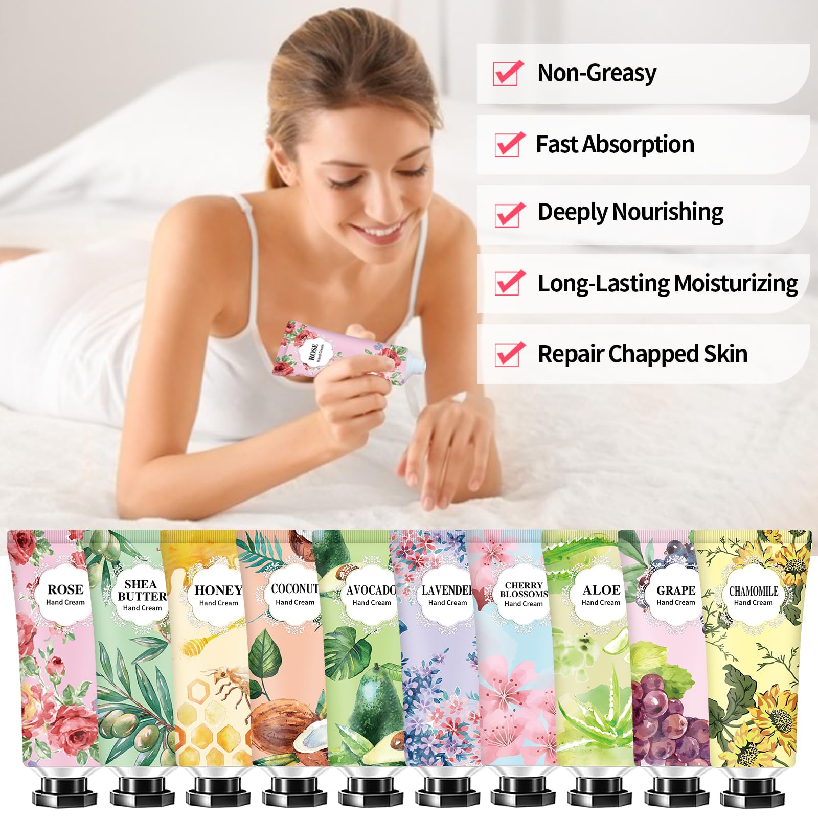 DBEAUTYM crema de manos granada, aroma afrutado para uso diario.