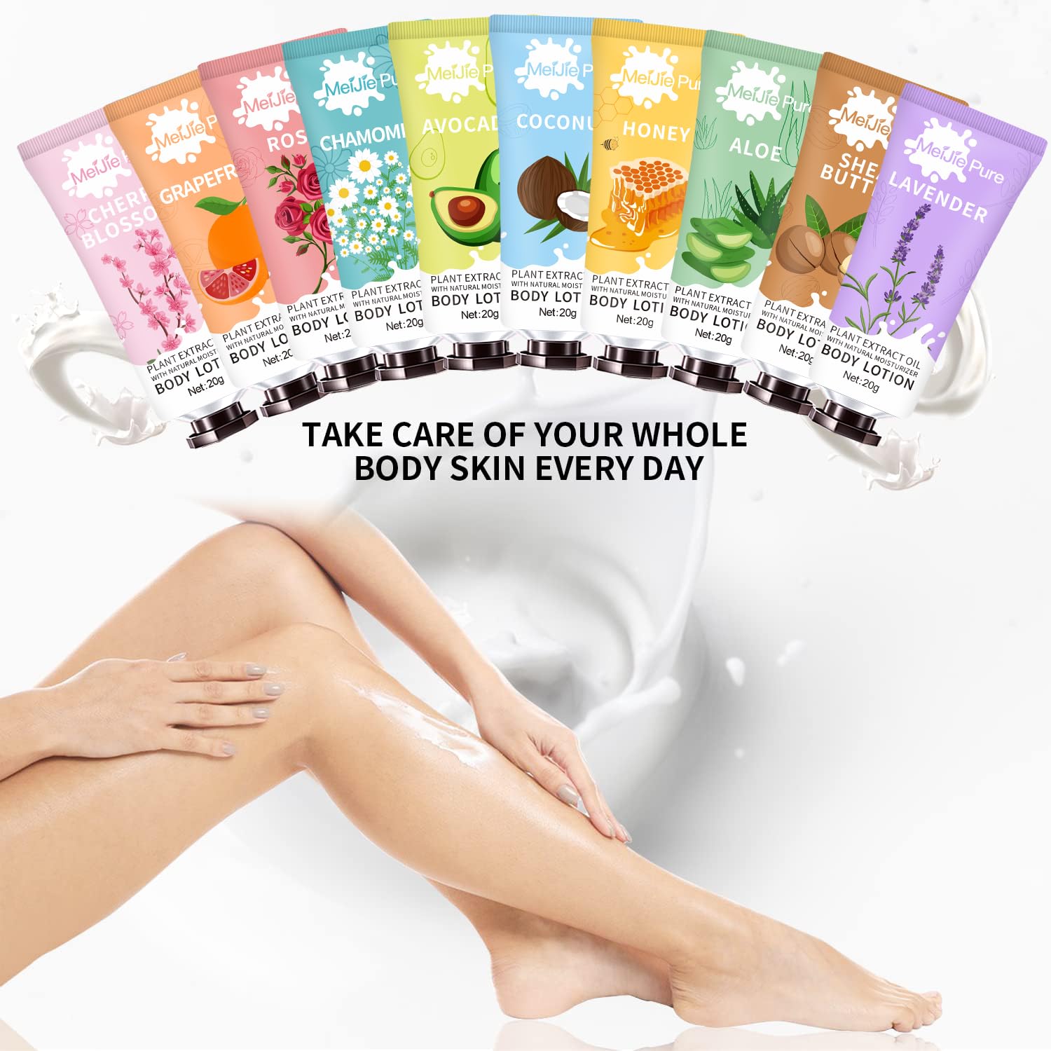 DBEAUTYM loción con aloe y lavanda para piel suave y relajante.