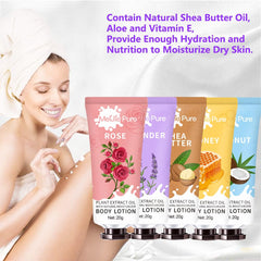 DBEAUTYM loción corporal fragancias naturales para distintos estados de ánimo.