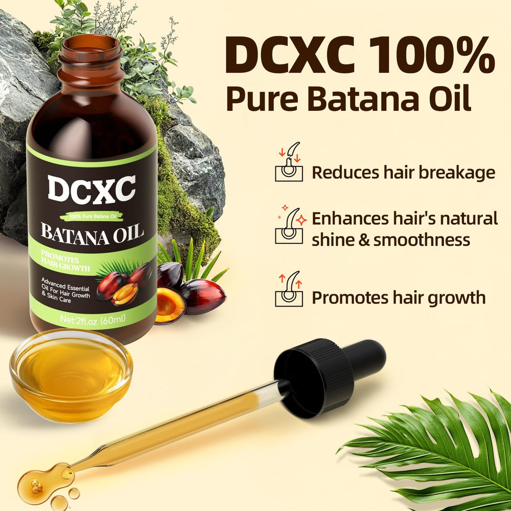 DCXC Batana Oil bottle highlights scalp nourishment for healthier roots
