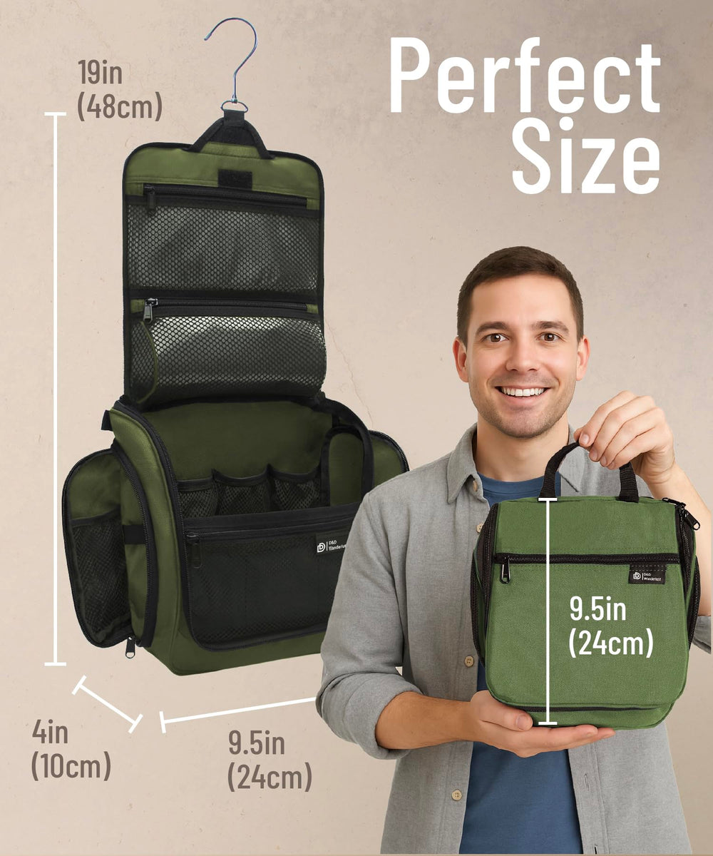 DD D&D Wanderlust travel cosmetics organizer shows 10 compartments for easy access.