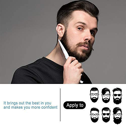 Travel-ready DDONG beard straightener with compact case for on-the-go grooming