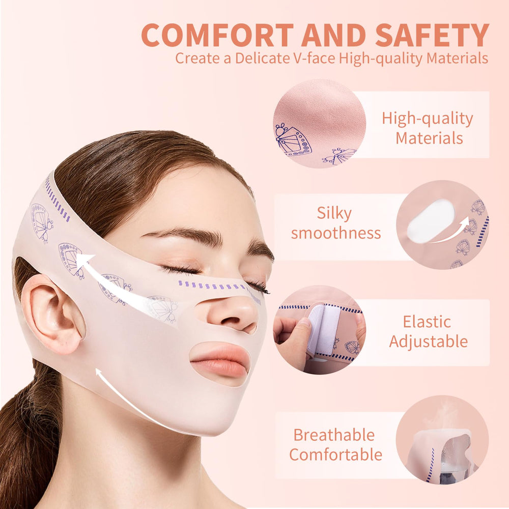 Ddszaa chin strap inner-layer detail with graphene or hyaluronic acid for hydration