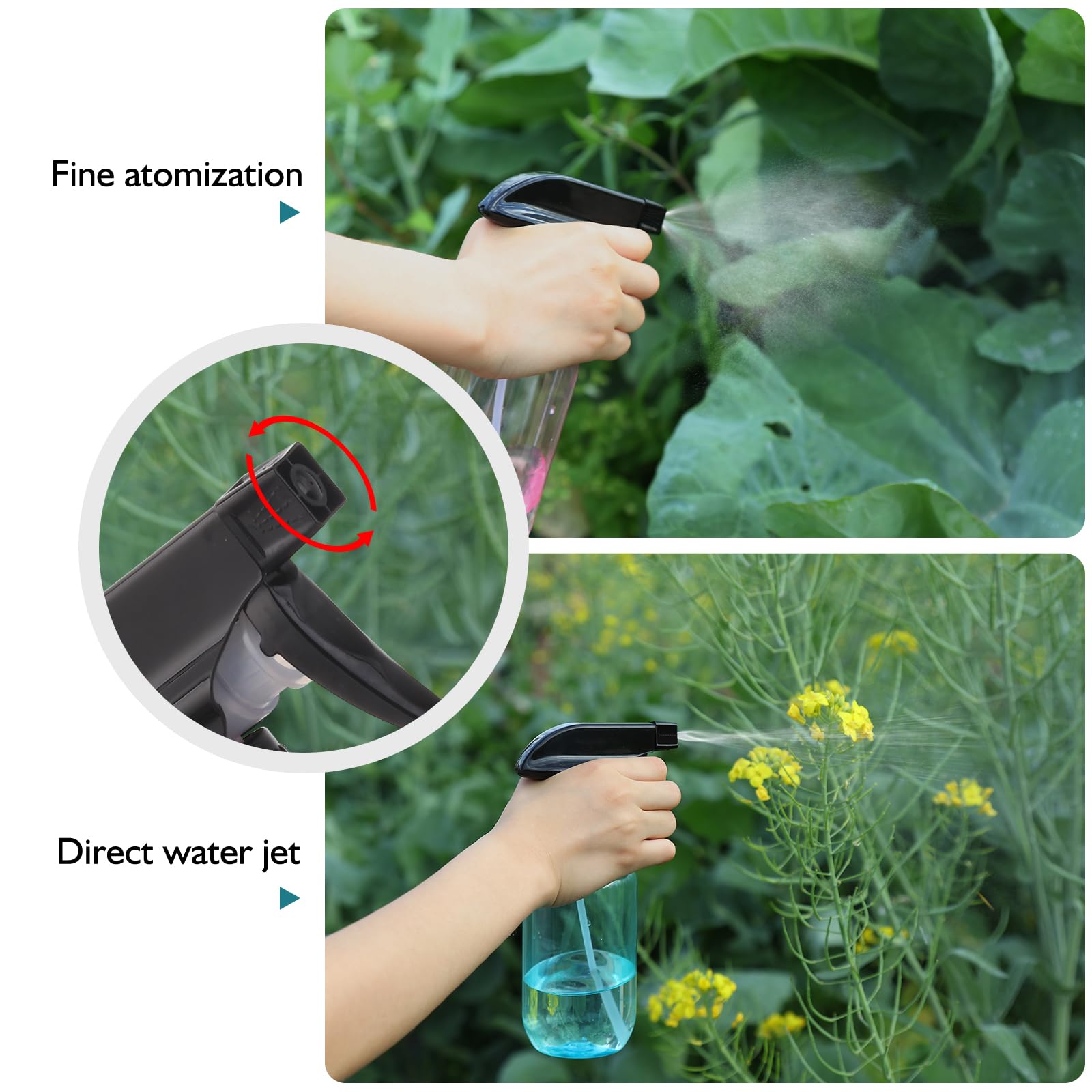 D Dymoece adjustable nozzle for mist and stream control