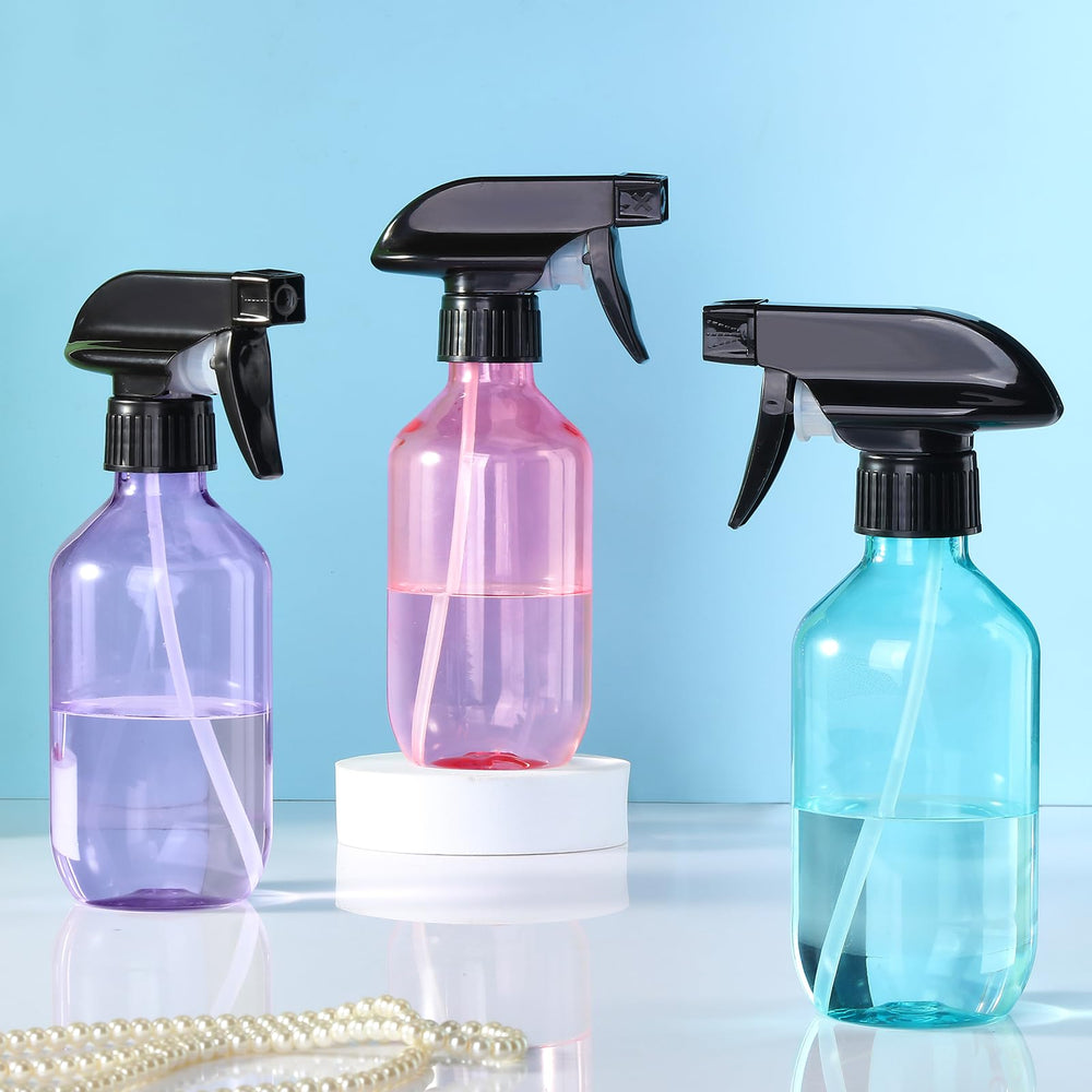 D Dymoece spray bottle made of durable plastic for regular use.