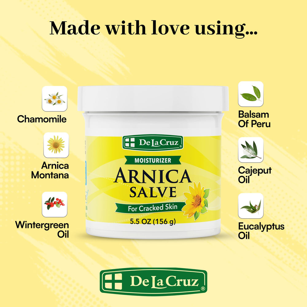 Arnica Salve De La Cruz, uso-noche hidrata pies y manos