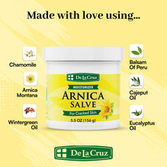 Arnica Salve De La Cruz, uso-noche hidrata pies y manos