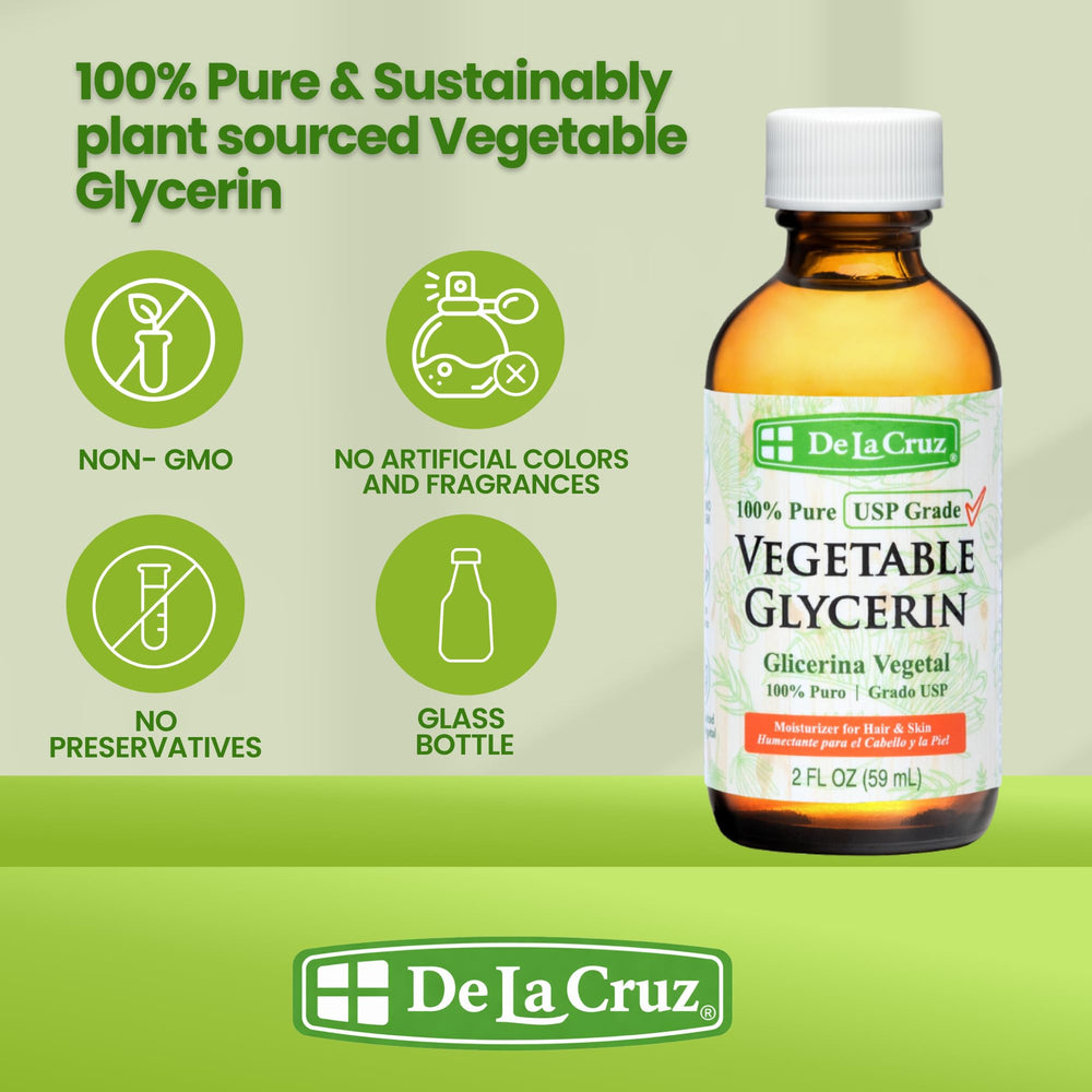 De La Cruz glicerina vegetal, uso para piel con mayor hidratación