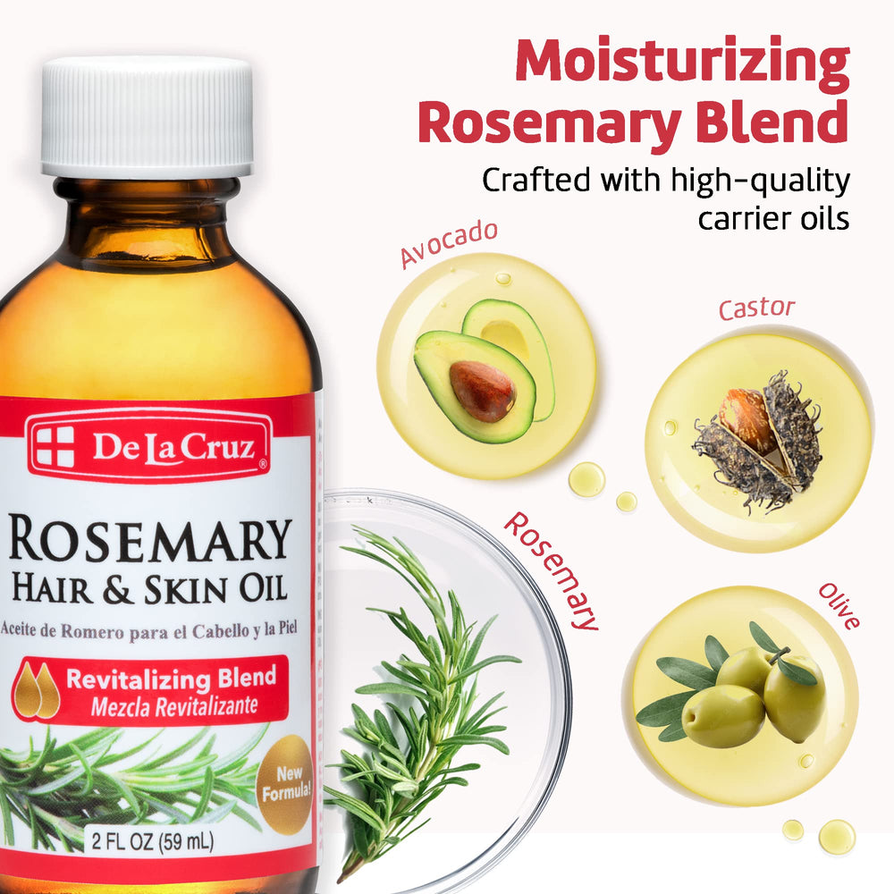 Masaje relajante con aceite de romero De La Cruz para bienestar.