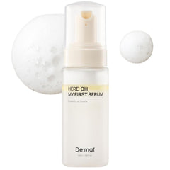 De:maf sérum, textura espumosa, hidratación profunda para el rostro.