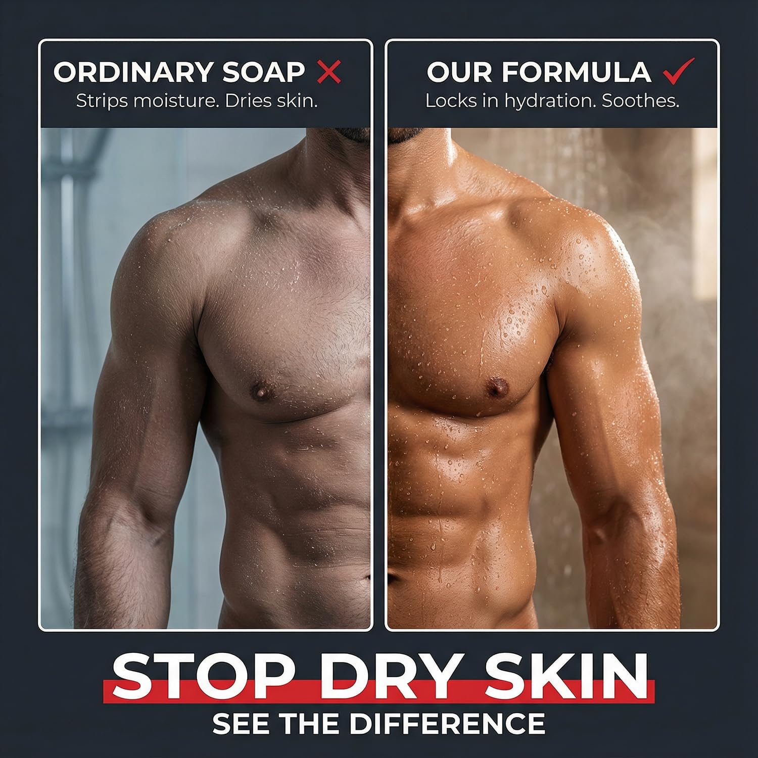 Dead Sea Collection body wash pump dispenser close-up emphasizing ease