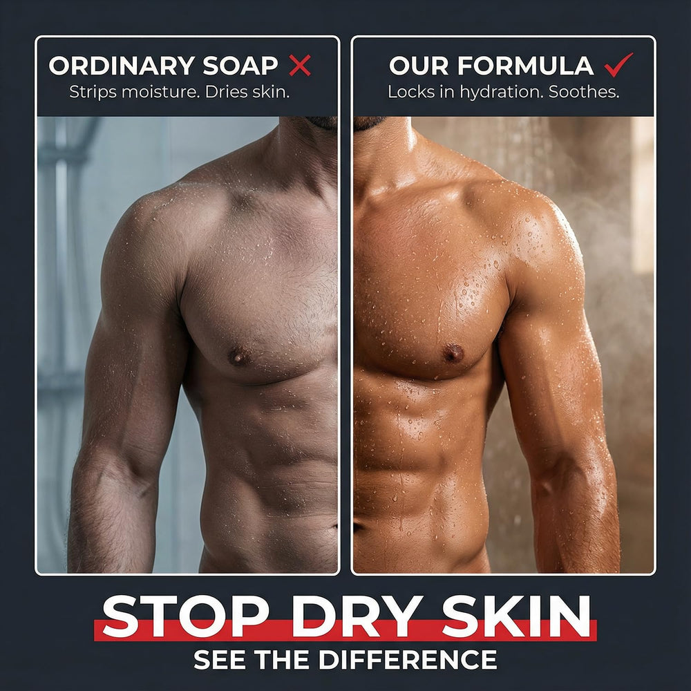 Dead Sea Collection body wash pump dispenser close-up emphasizing ease