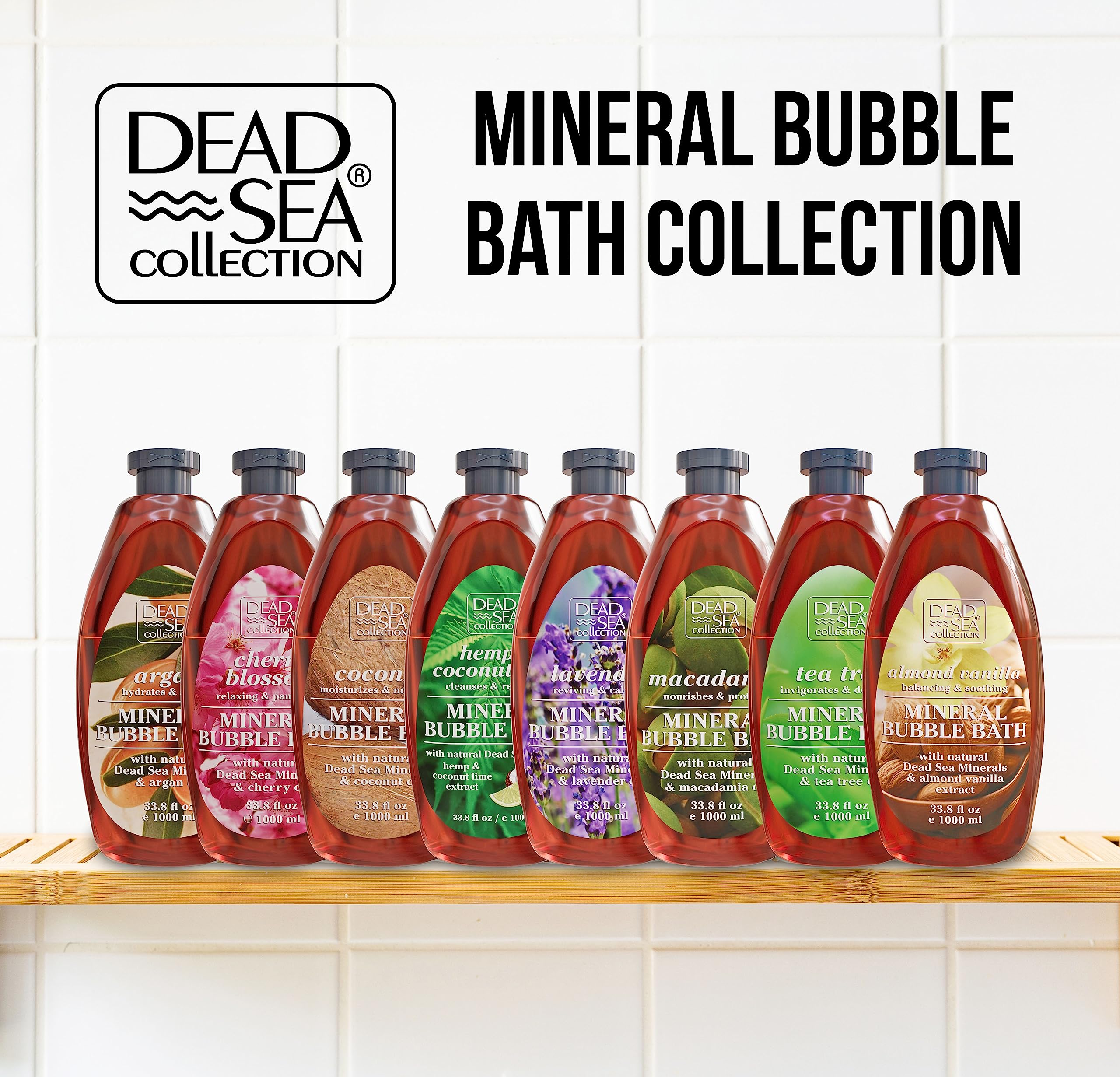 Close up of Lavender Oil component in Dead Sea Collection Bubble Bath