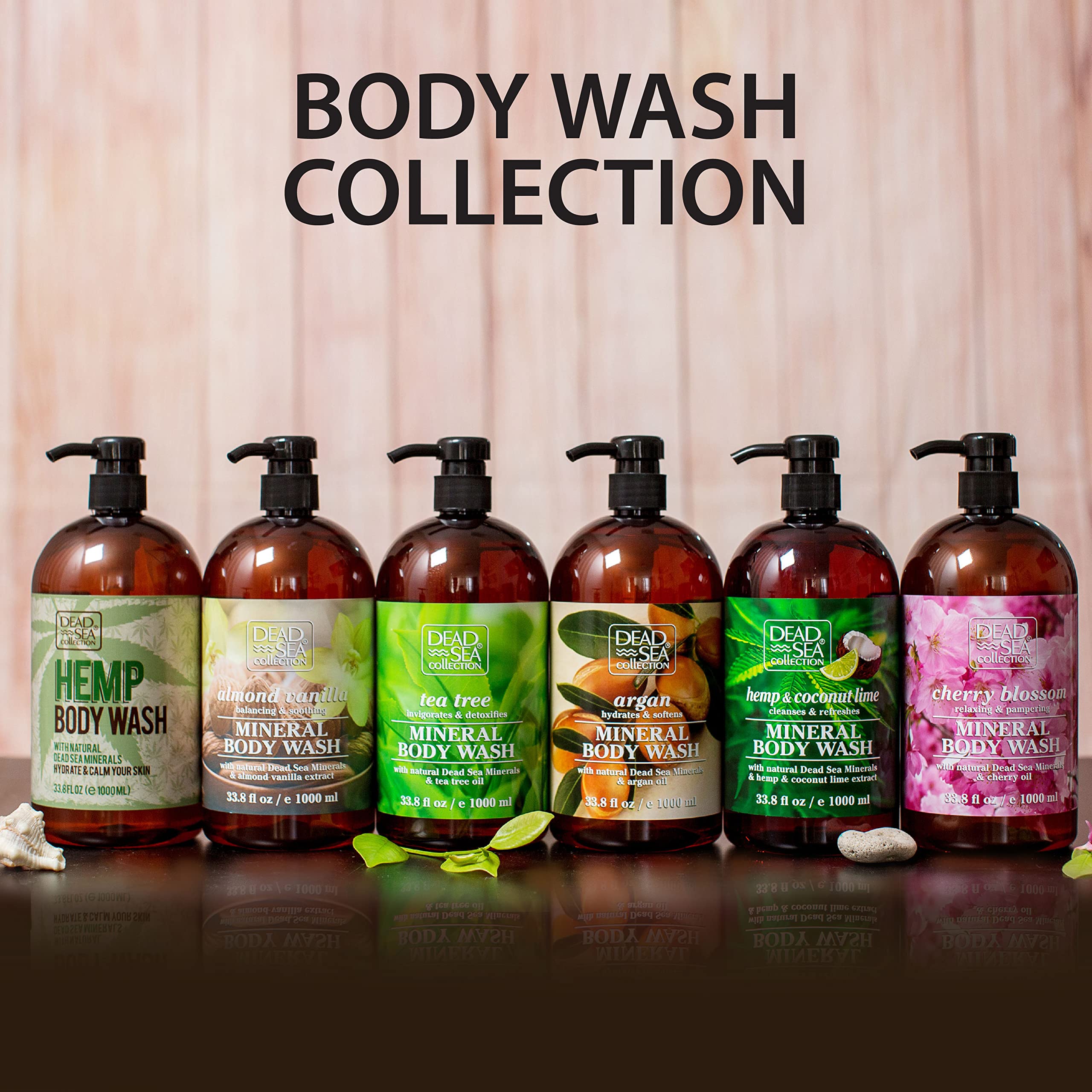 Spa-like shower experience at home with Dead Sea Collection coconut wash.
