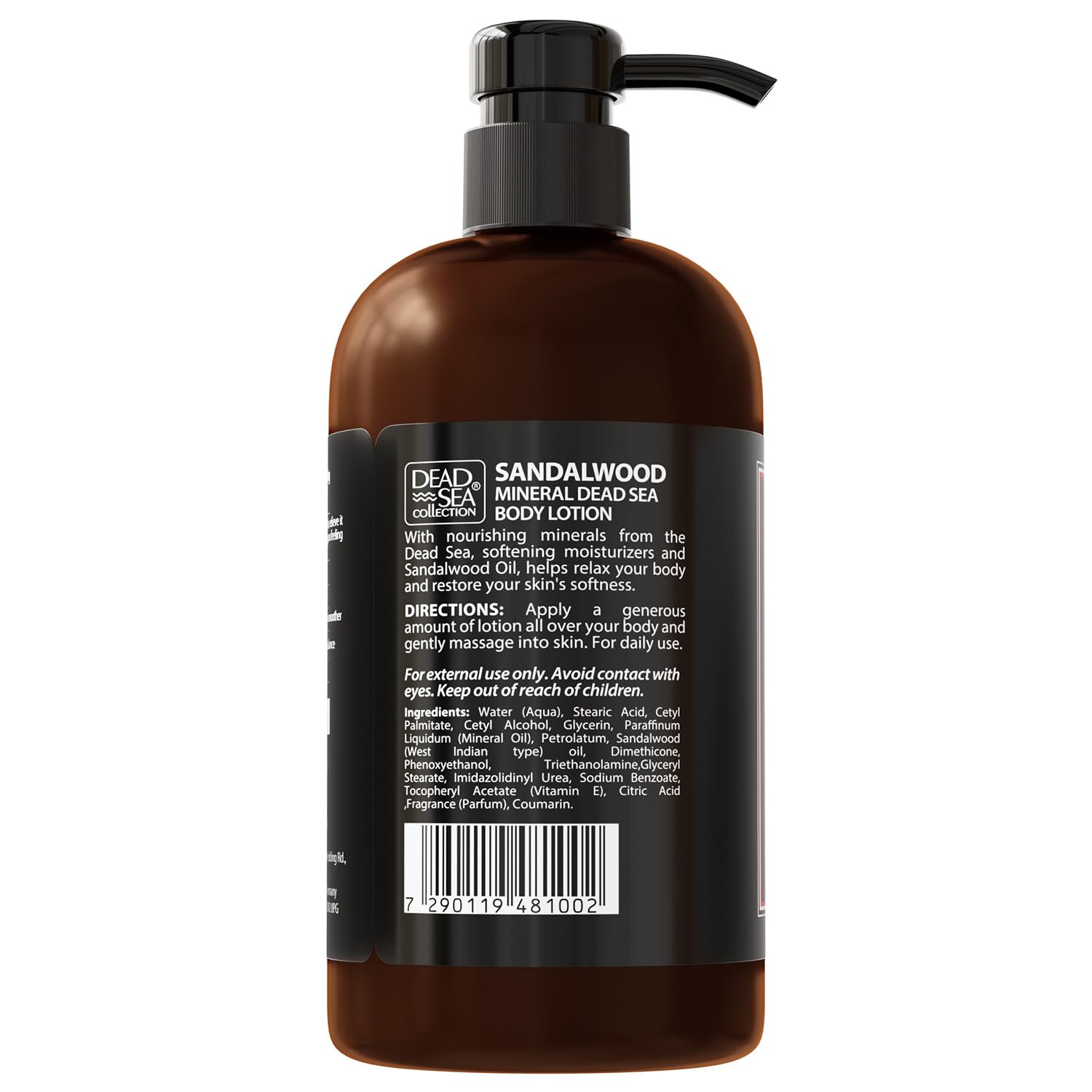 Aroma suave de sándalo en Dead Sea Collection para una experiencia diaria agradable.