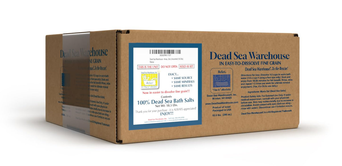 Dead Sea Warehouse crystal bath salts bulk for mineral-rich soaking