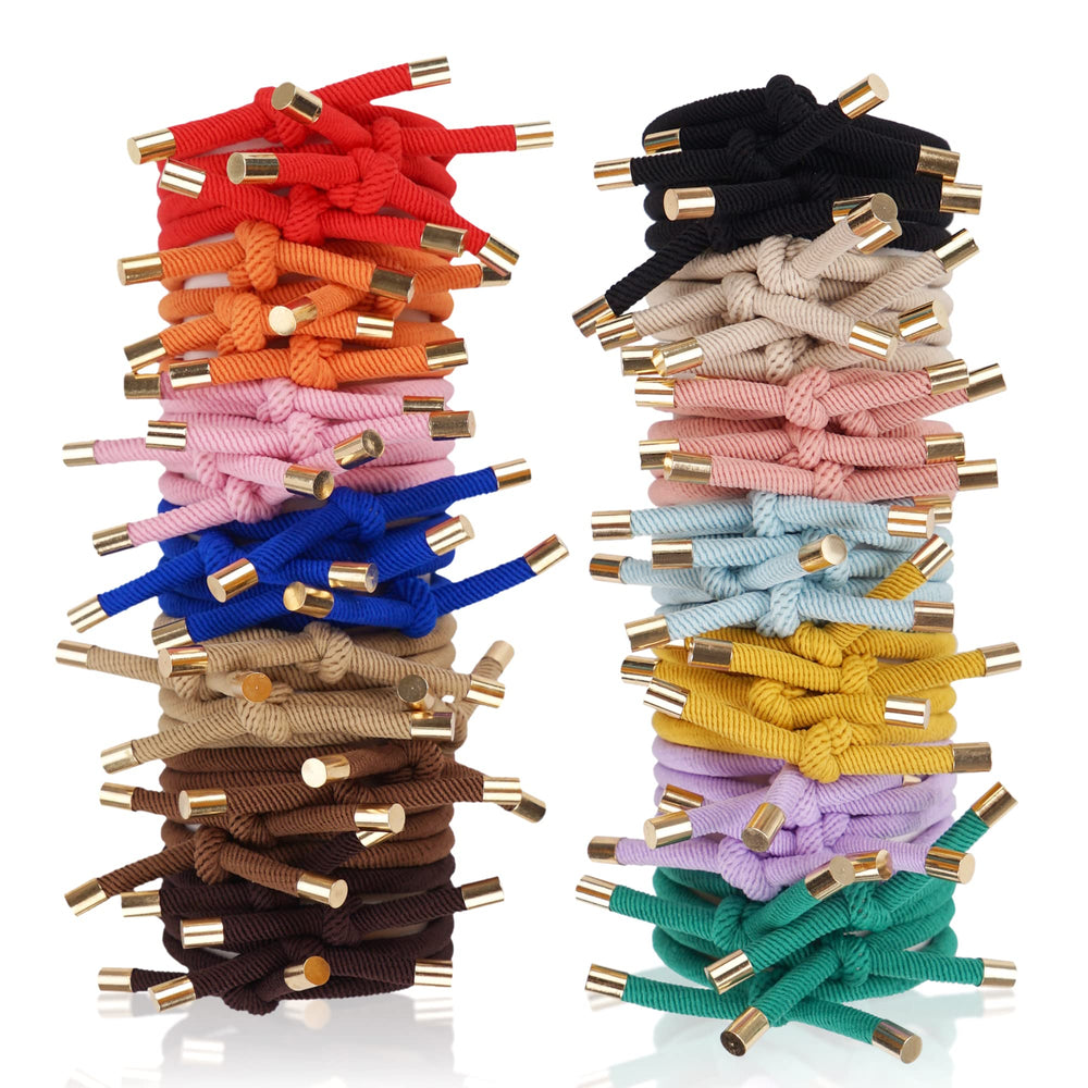 DealEachDay elásticos de pelo 56 piezas, 14 colores para variar estilos sin dañar el cabello.