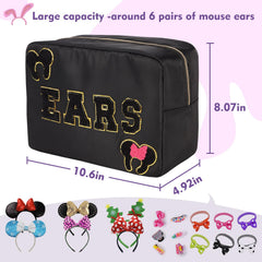 Dealkion chenille patches included for playful customization of the bag.