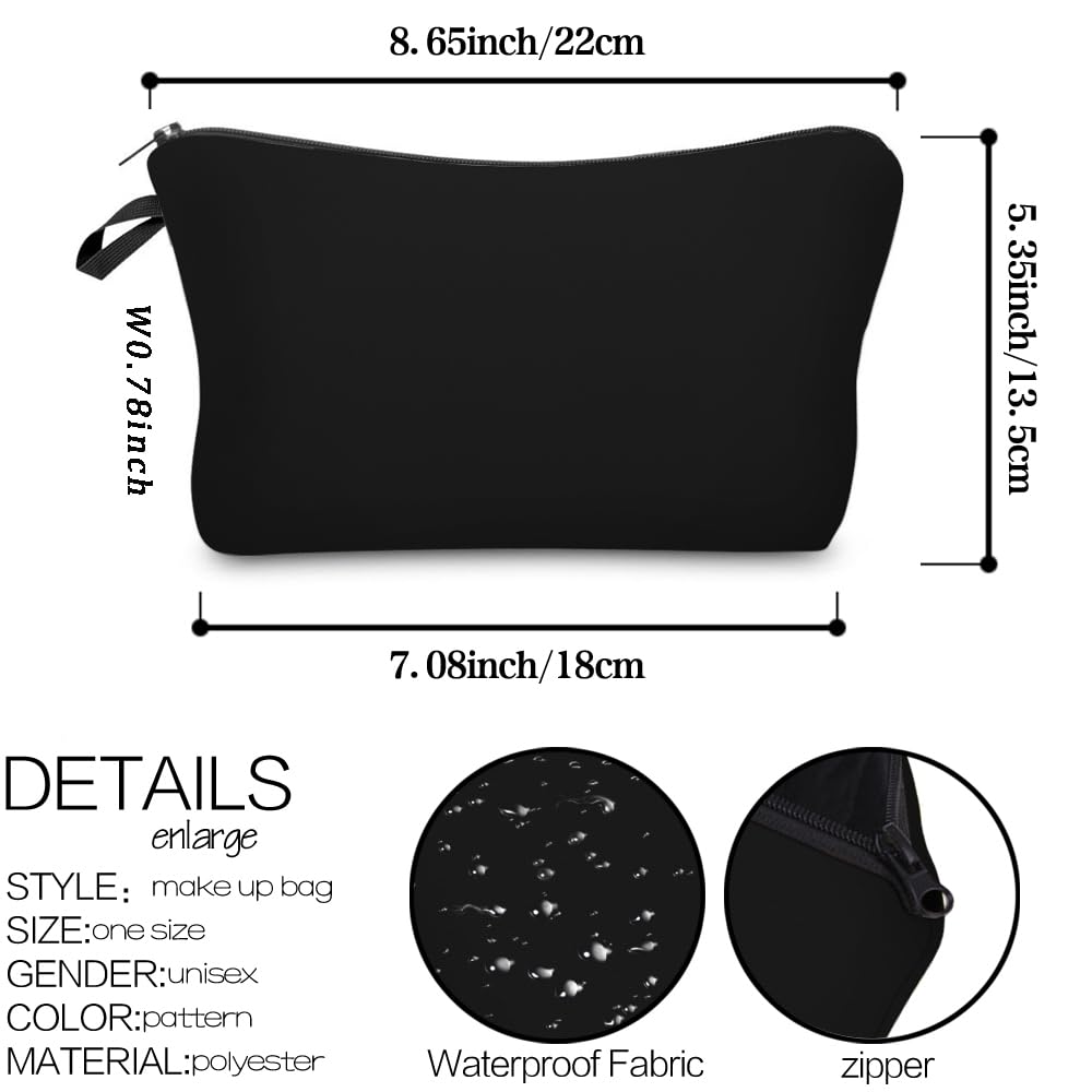 Deanfun toiletry bag with a 3D print design for cute style